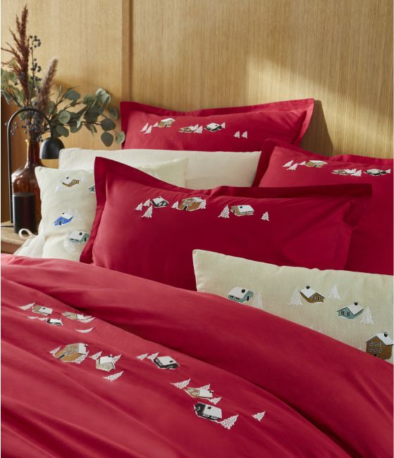 Housse de couette percale Bloem Sylvie Thiriez - Blancollection