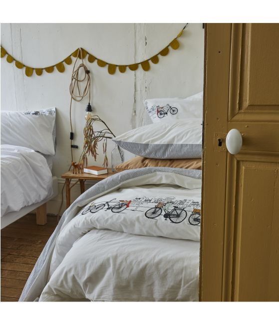 Housse de couette brodée Amsterdam