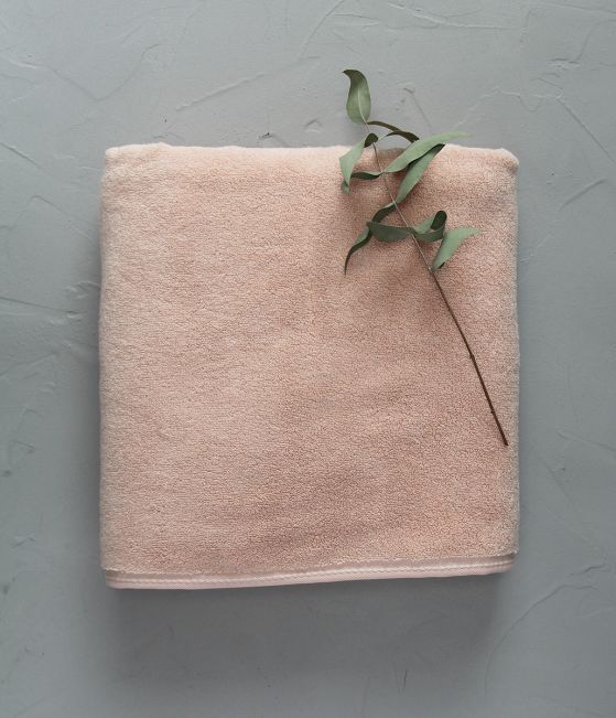Drap de bain Soft sable rose 100x150 cm
