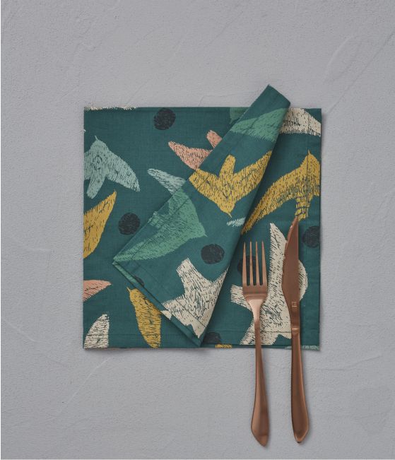 Serviette de table Petit paradis agave 47x47cm