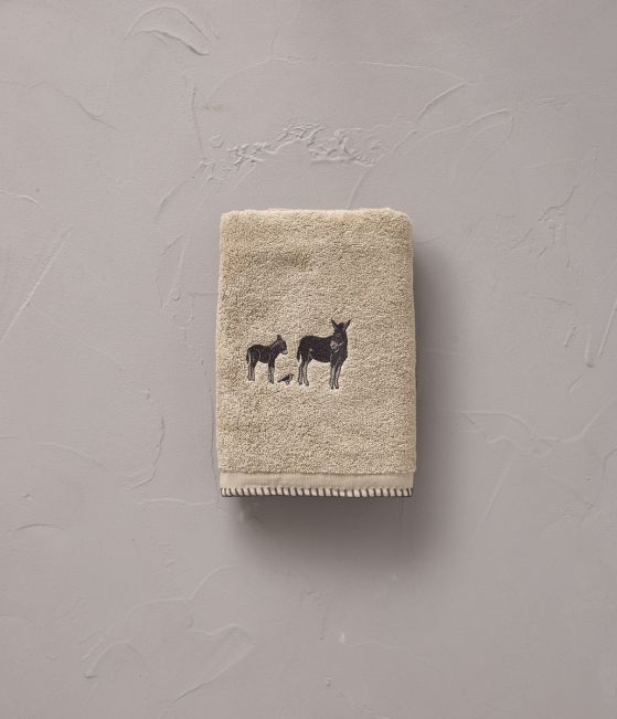 Serviette de toilette Arsène naturel seigle