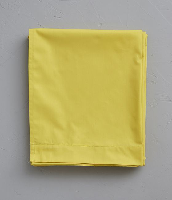 Drap percale jaune abeille