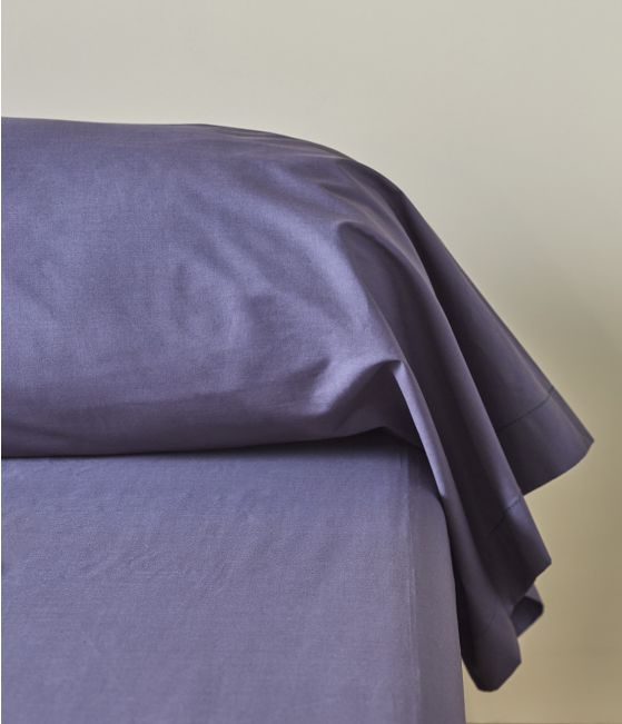 Taie de traversin percale de coton (L185 cm) Cali Gris clair - Linge de lit  - Eminza