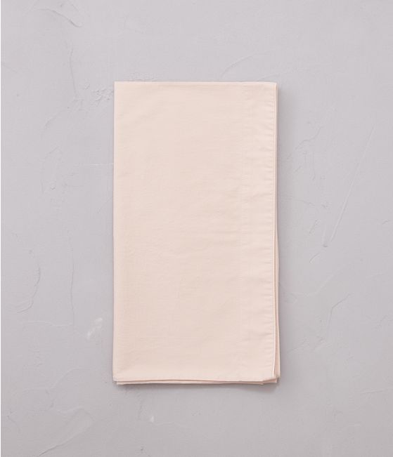 Taie de traversin percale lavée Rose nude