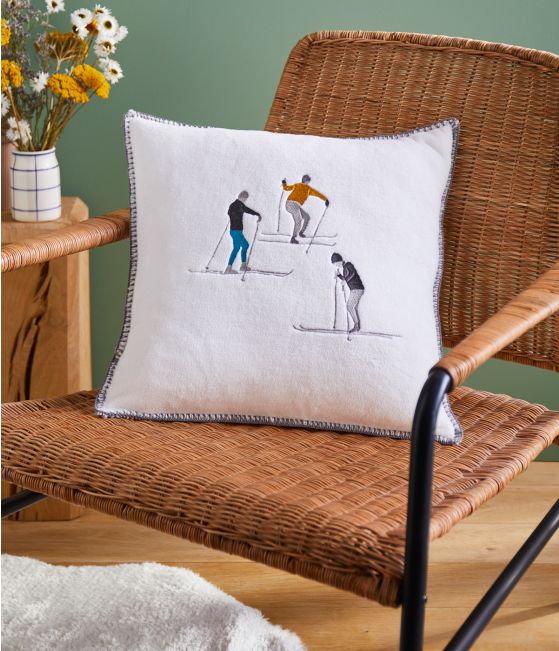 Housse de coussin polaire Snow