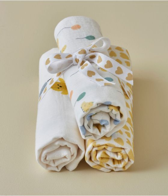 Lot de 3 langes Piou piou