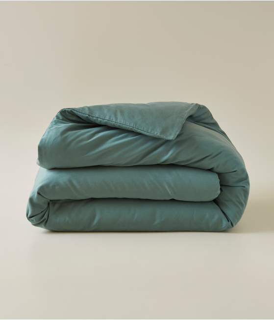Housse de couette satin de coton lyocell cyprès