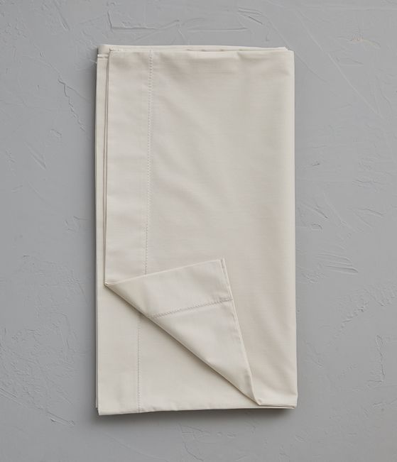 Taie de traversin percale beige pashmina