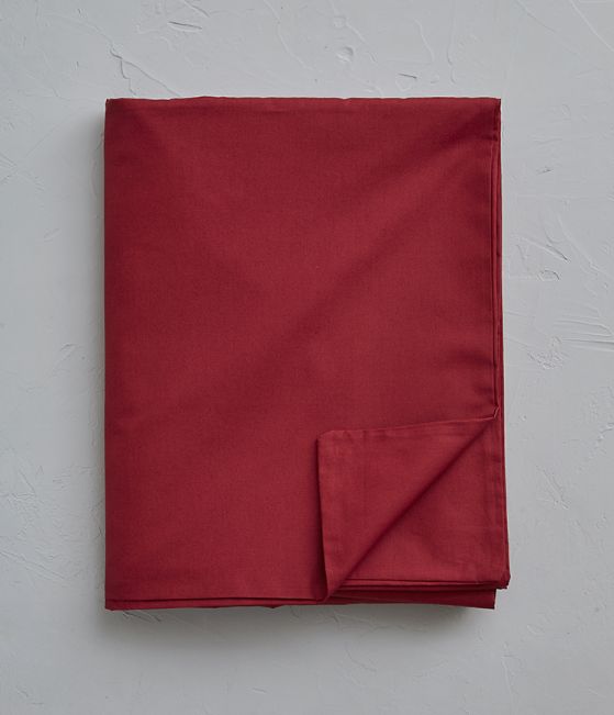 Housse de couette percale rouge massaï