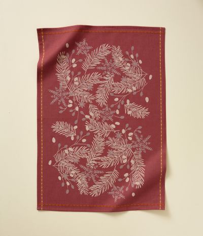 Jacquard Tea Towel Bonne étoile rouge