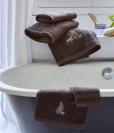 Set of bath linen Trésor des forêts Cacao