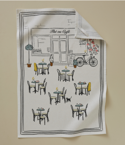 Torchon imprimé En terrasse