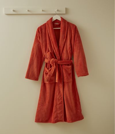 Orange polar dressing gown