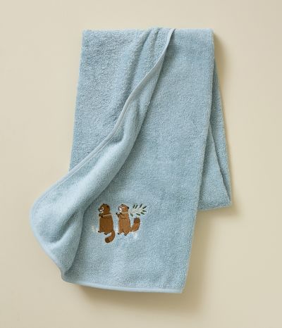 Children bath sheet Dans la forêt