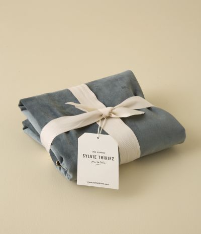 Daïna Velvet Cushion Cover Gris Orage