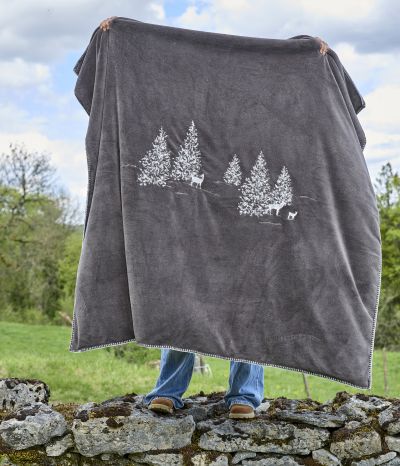 Trésor des Forêts Embroidered Blanket