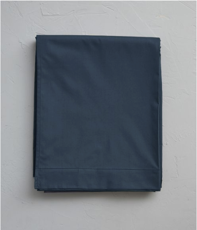 Drap percale pierre bleue 180x290 cm