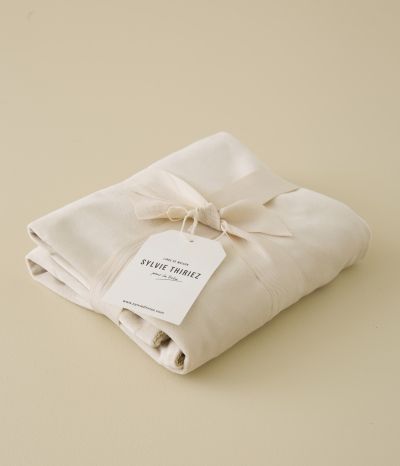 Daïna Velvet Cushion Cover in Beige Épeautre