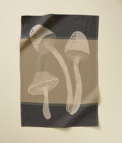 Jacquard Tea towel Automne gris