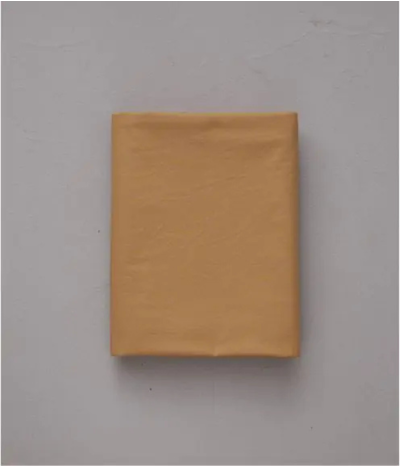 Drap percale lavée marron cire