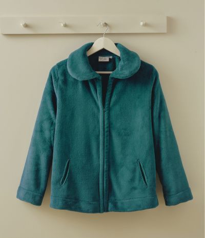 Women's petrol blue polar jacket