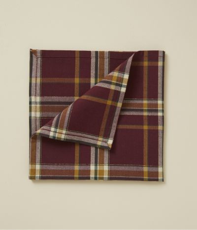 Serviette de table Forêt enchantée carreaux