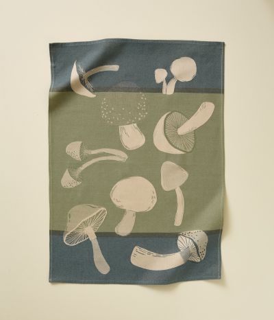 Jacquard Tea towel Automne vert