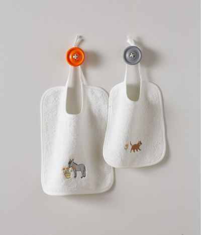 Petit bavoir Eugène et Gribouille