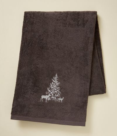 Bath sheet Trésor des forêts cacao