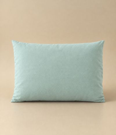 Frost Blue Percale Pillowcase for Memory Foam Pillow