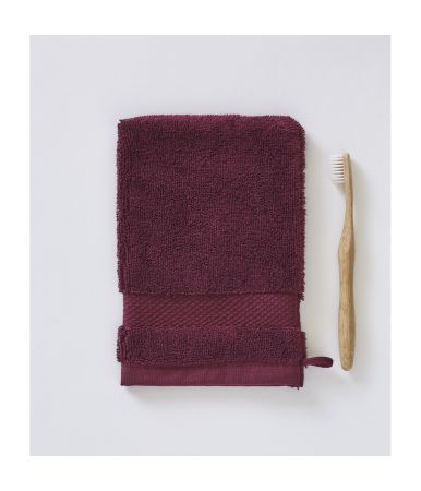 Gant de toilette Prune