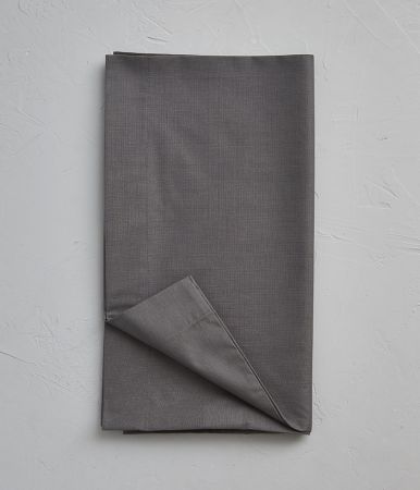 Taie de traversin coton gris manhattan 43x140 cm