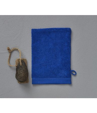 Gant de toilette Journée mer bleu 15x21cm