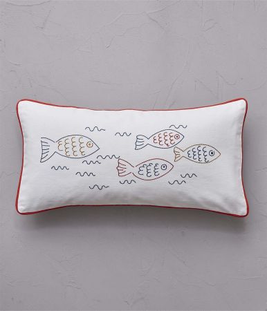 Housse de coussin 30x60 cm Happy fish