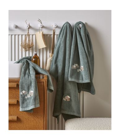 Parure de bain Au coeur de la vallée Vert