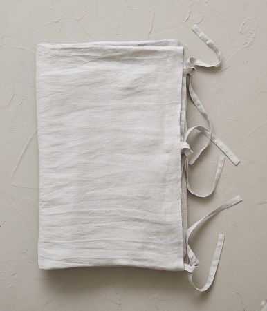 Housse de couette lin stone washed gris plume