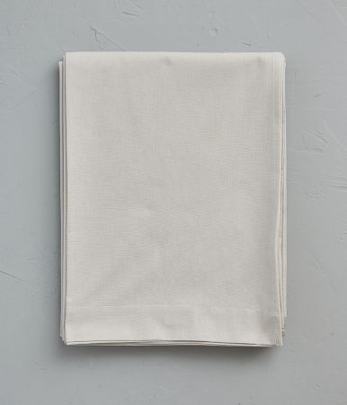 Drap coton gris calcium 180x290 cm
