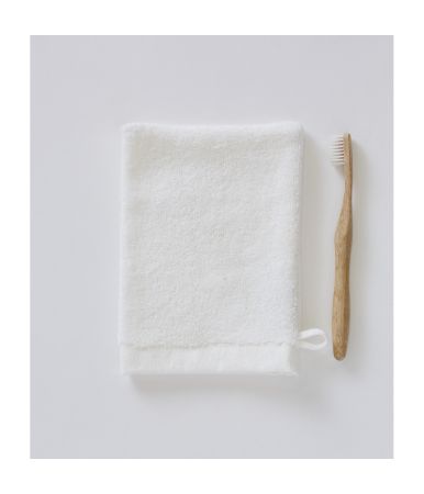 Gant de toilette Snow crème