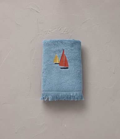 Serviette de toilette Porto pino bleu