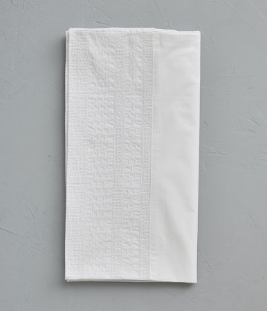 Taie de traversin Anecdotes blanc 43x185 cm