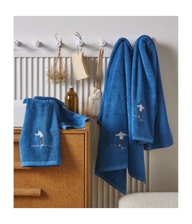 Parure de bain Snow bleu