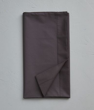 Taie de traversin percale gris basalt
