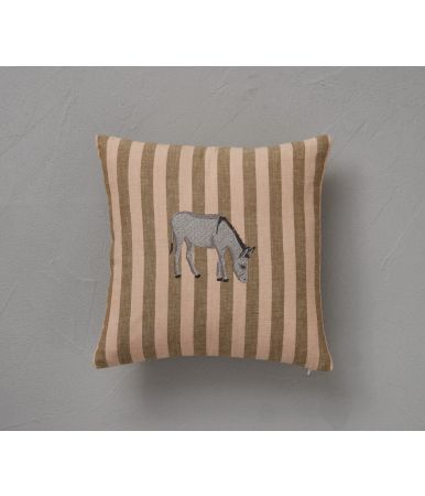 Coussin brodé Cévennes 30x30 cm