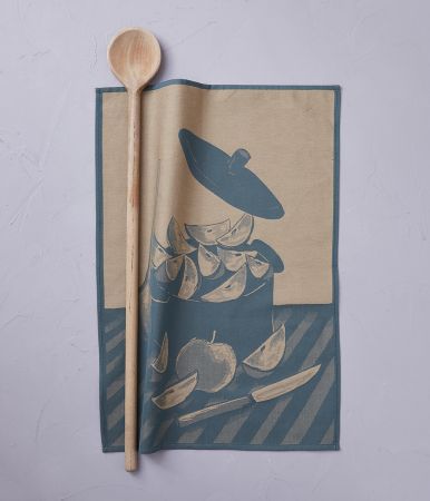 Torchon jacquard Marmite vert