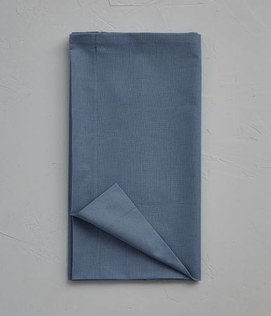 Taie de traversin coton bleu jean 43x140 cm