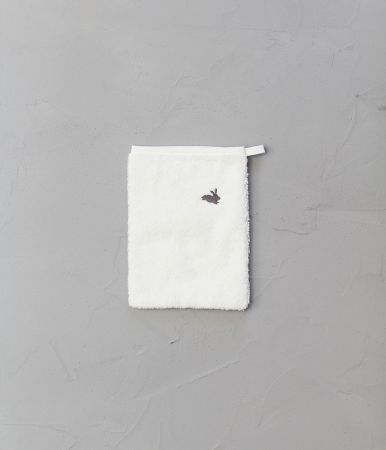 Gant brodé blanc Petites histoires 15x22 cm
