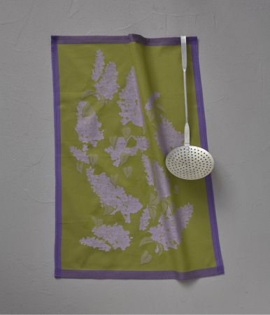 Torchon jacquard Lilas 50x70cm