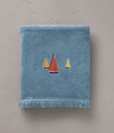 Drap de bain Porto pino bleu