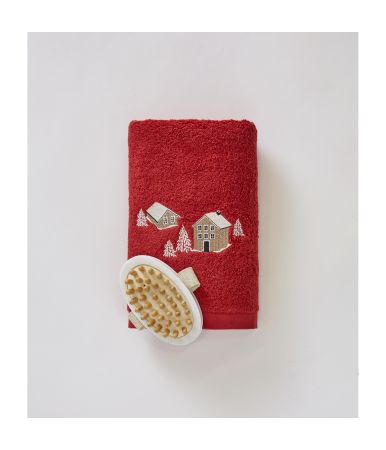 Serviette fantaisie Au coeur de la vallée rouge