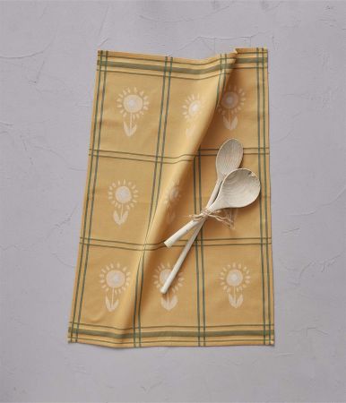 Torchon jacquard Bastide jaune